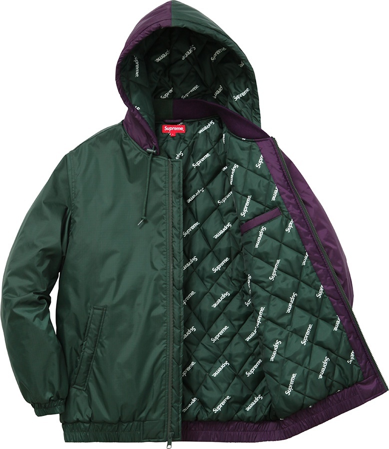 2-Tone Hooded Sideline Jacket view 7